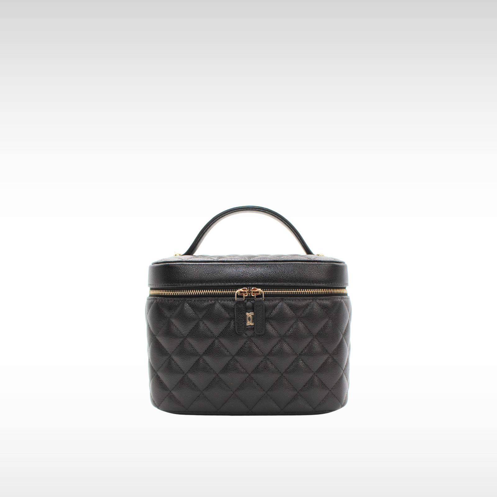 Timeless Classic Caviar Black Vanity Bag