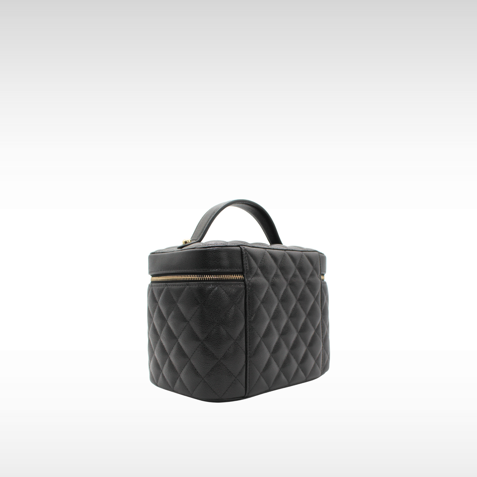 Timeless Classic Caviar Black Vanity Bag