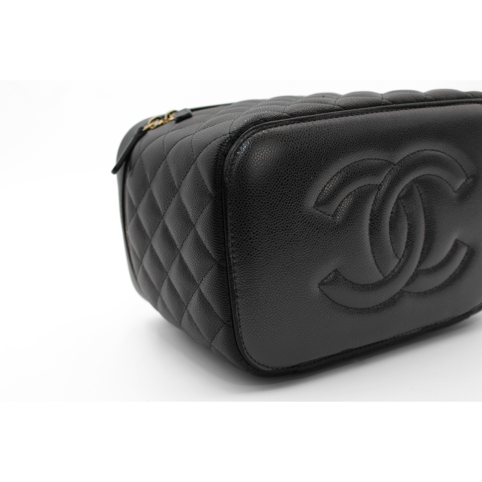 Timeless Classic Caviar Black Vanity Bag
