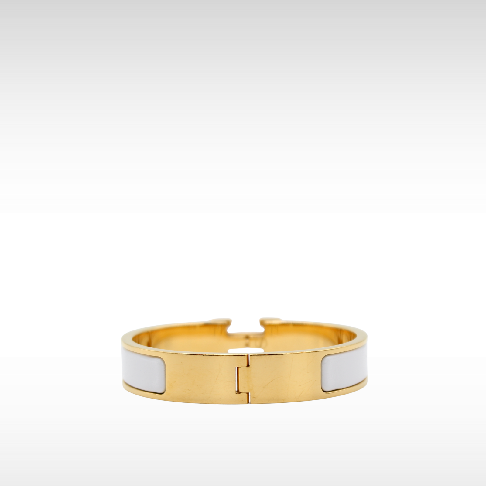 Clic H Metal White Bracelet