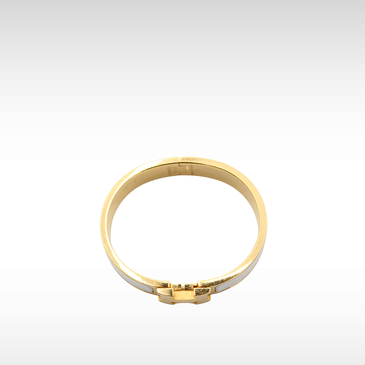Clic H Metal White Bracelet