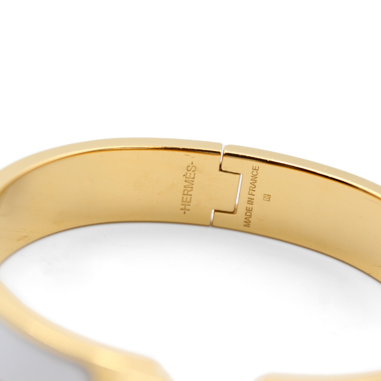 Clic H Metal White Bracelet