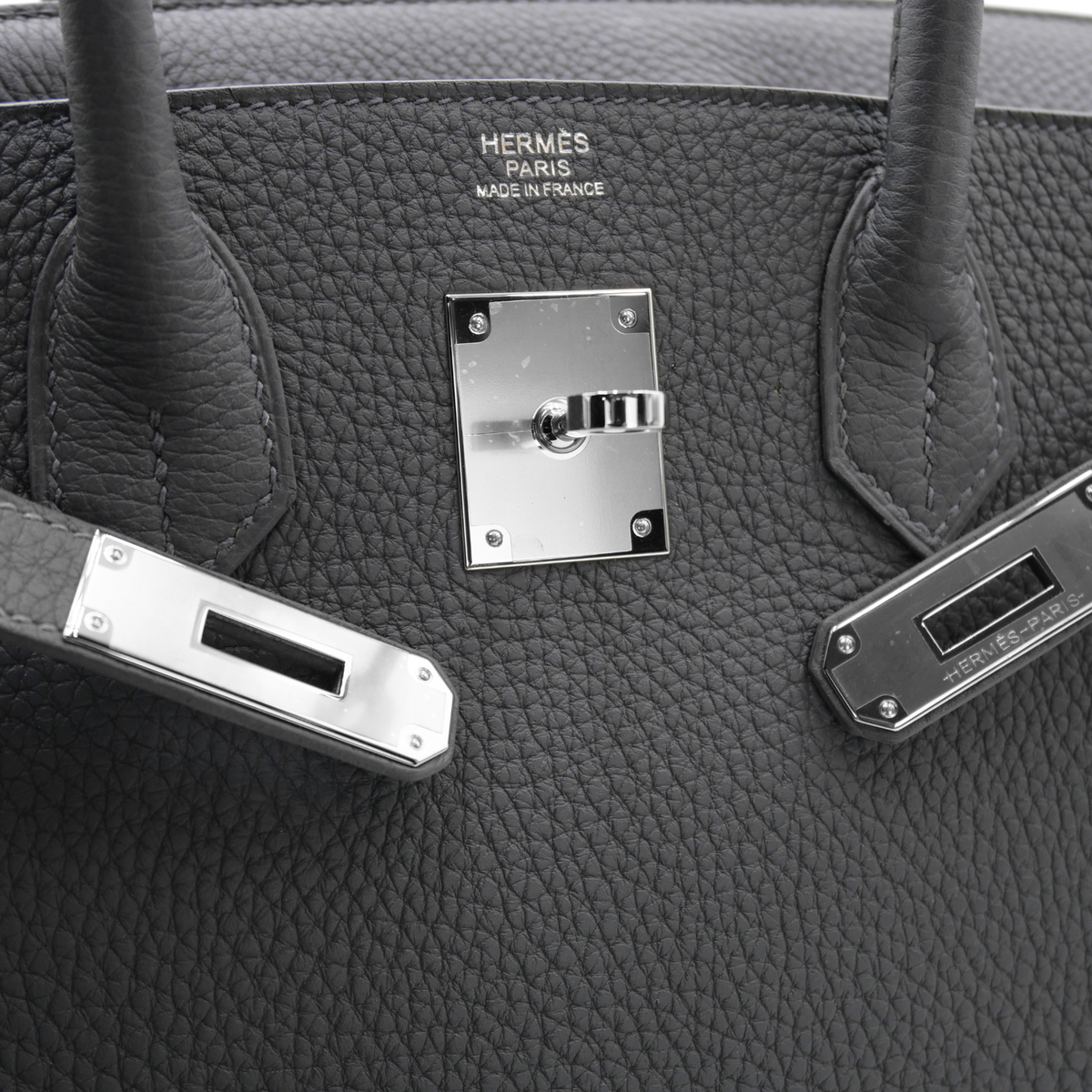 HERMES Birkin Togo Ardoise + Silver