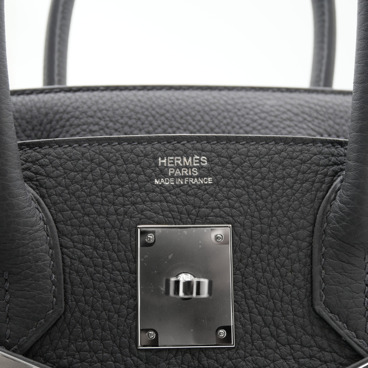 HERMES Birkin Togo Ardoise + Silver