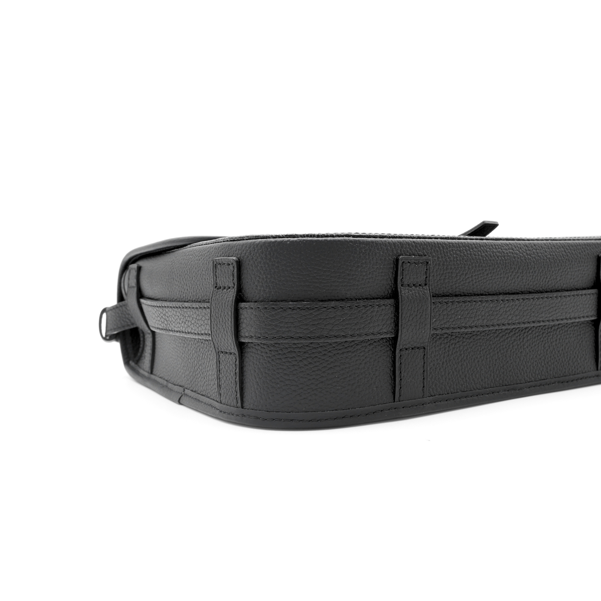 Belvedere MM Jet Black Coated Canvas Crossbody Bag