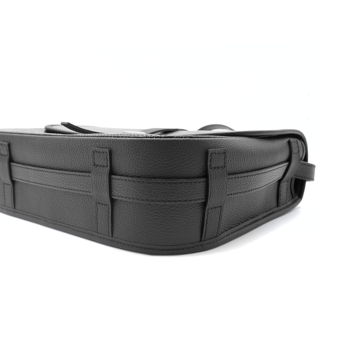 Belvedere MM Jet Black Coated Canvas Crossbody Bag