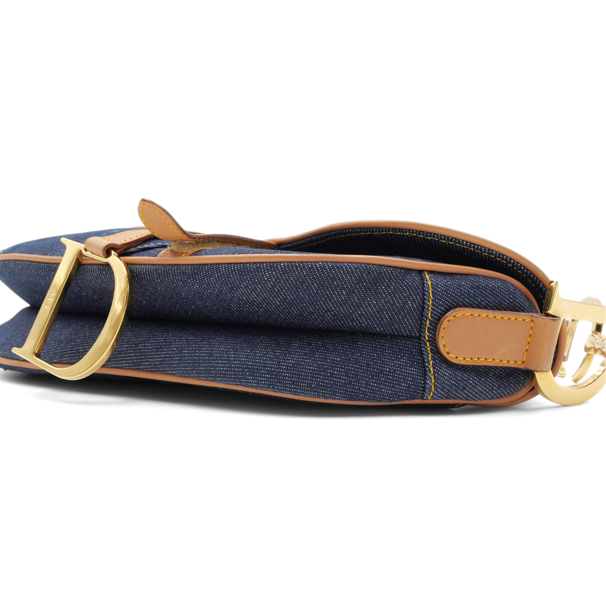 Saddle Denim Shoulder Bag