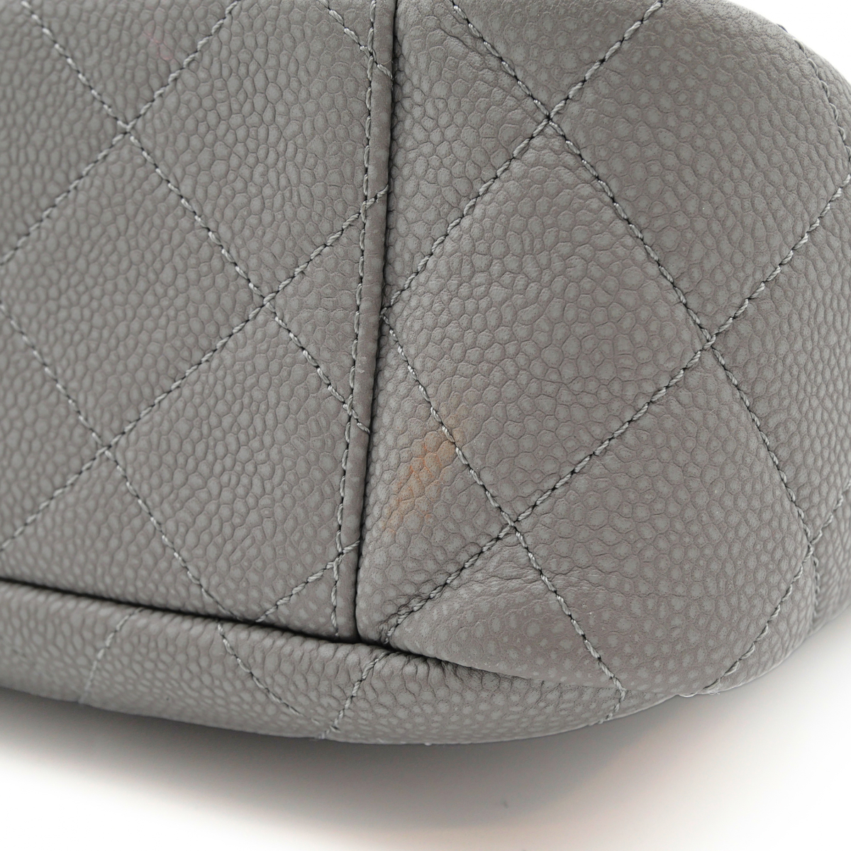 Coco Tassel Caviar Gray Shoulder Bag