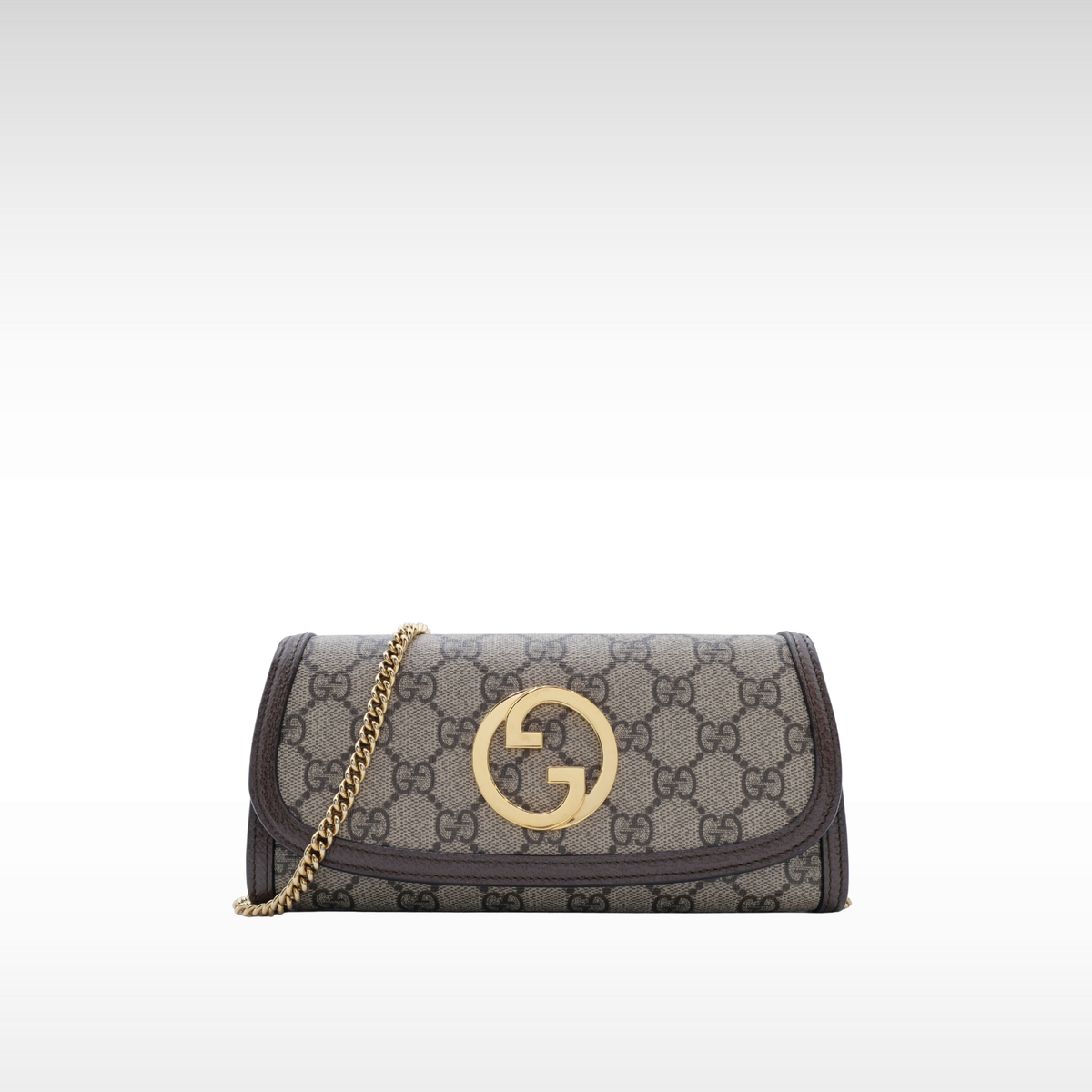 Blondie GG-Supreme Coated Canvas Wallet on Chain