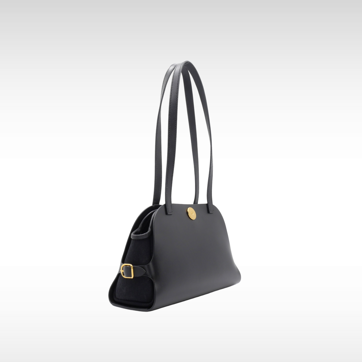 Tablier Sellier Vache Hunter Black Shoulder Bag