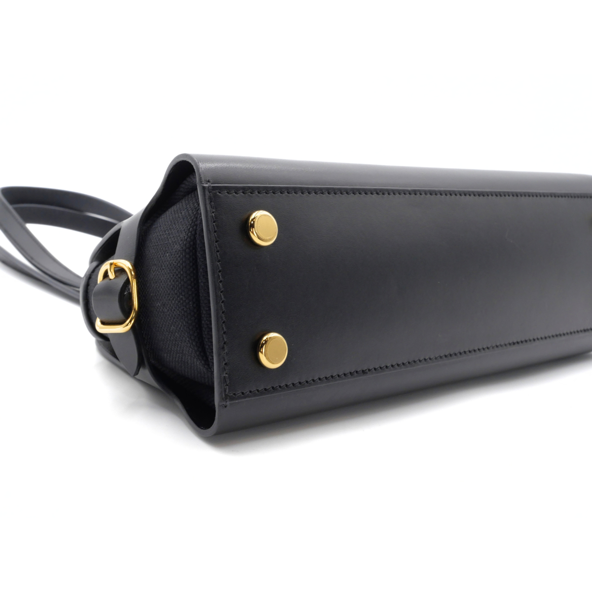 Tablier Sellier Vache Hunter Black Shoulder Bag