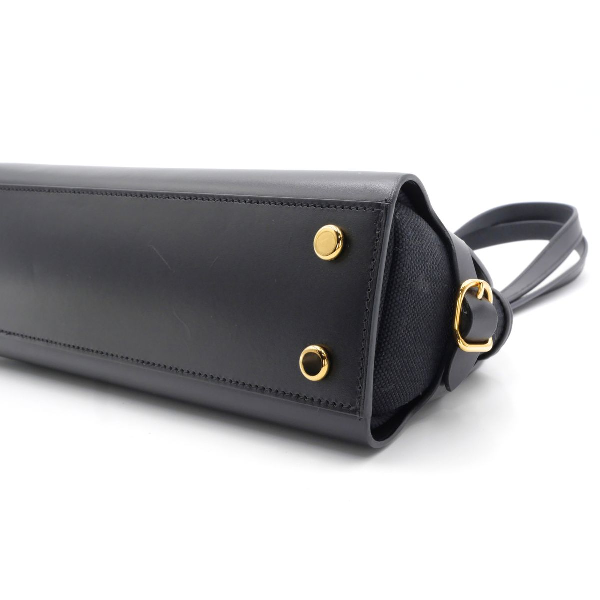 Tablier Sellier Vache Hunter Black Shoulder Bag