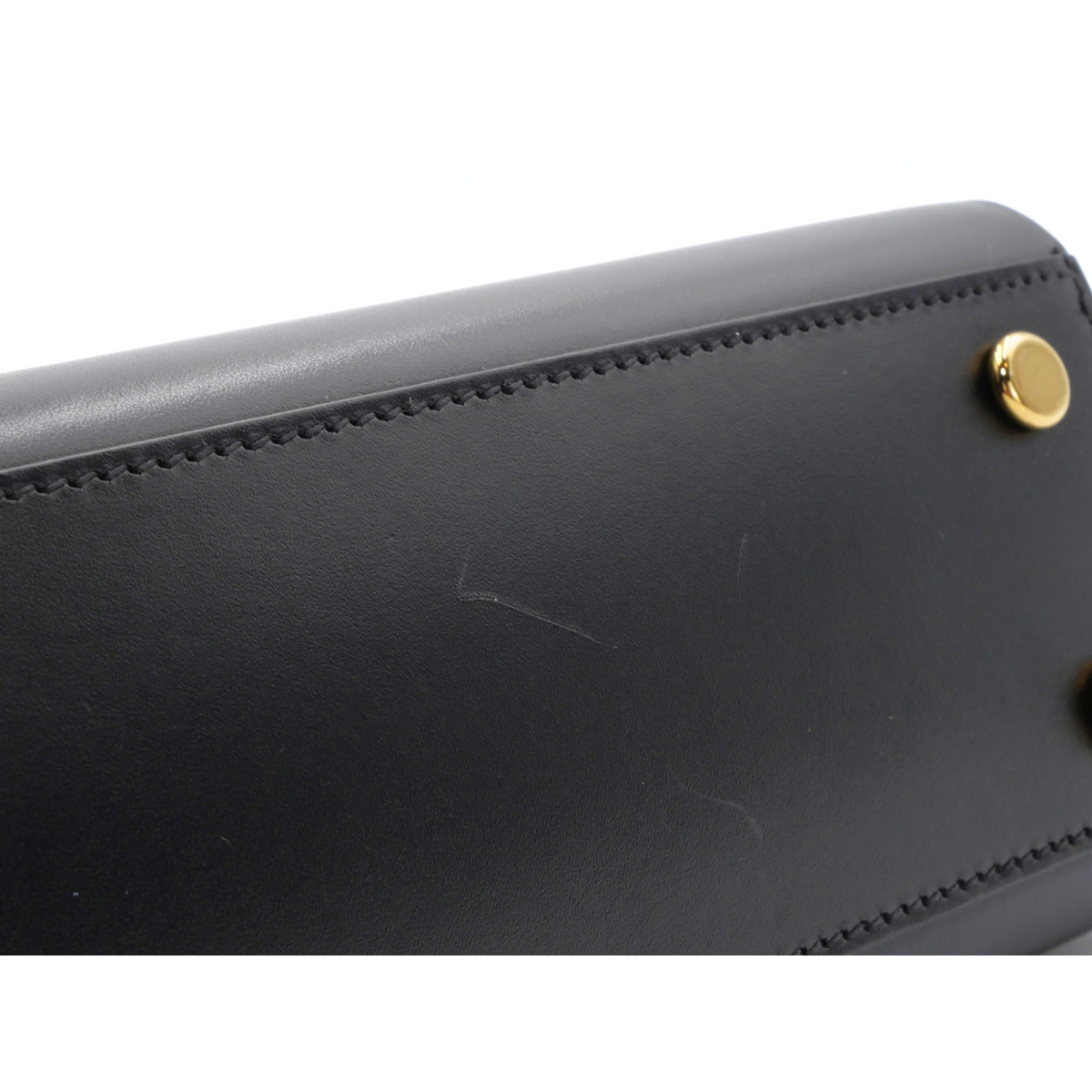 Tablier Sellier Vache Hunter Black Shoulder Bag