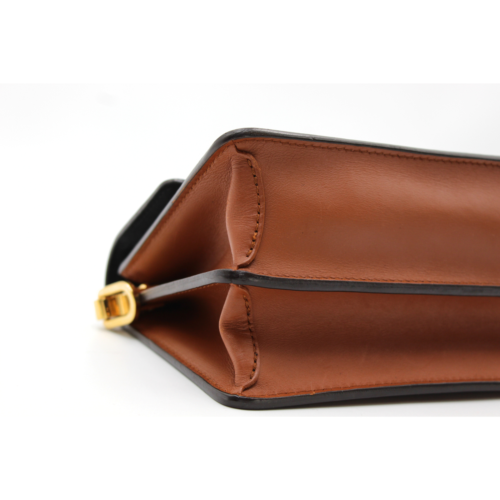 Dauphine Mini Monogram Reverse Marron Crossbody Bag