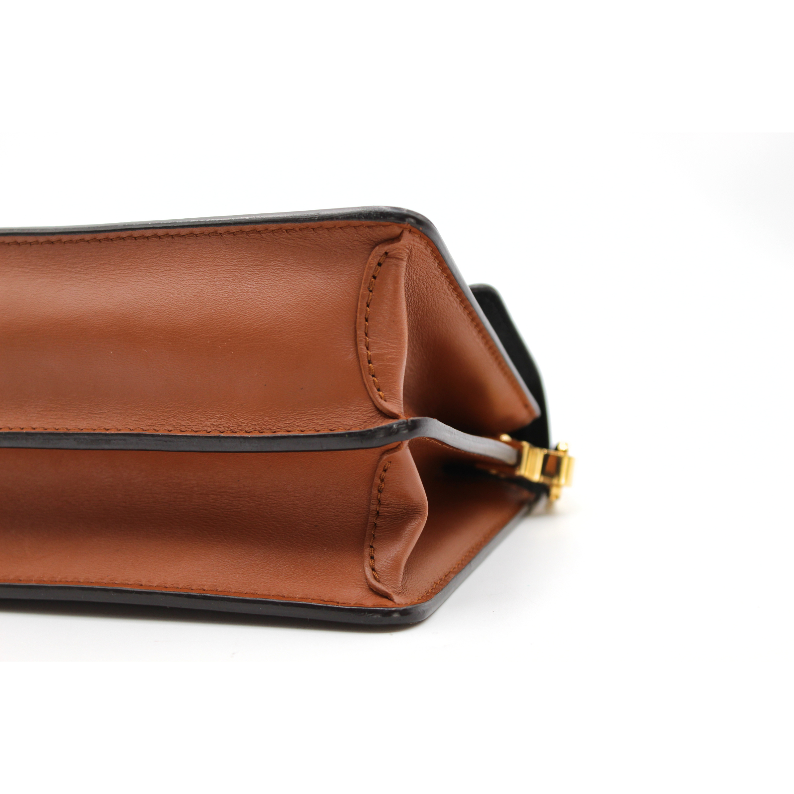 Dauphine Mini Monogram Reverse Marron Crossbody Bag