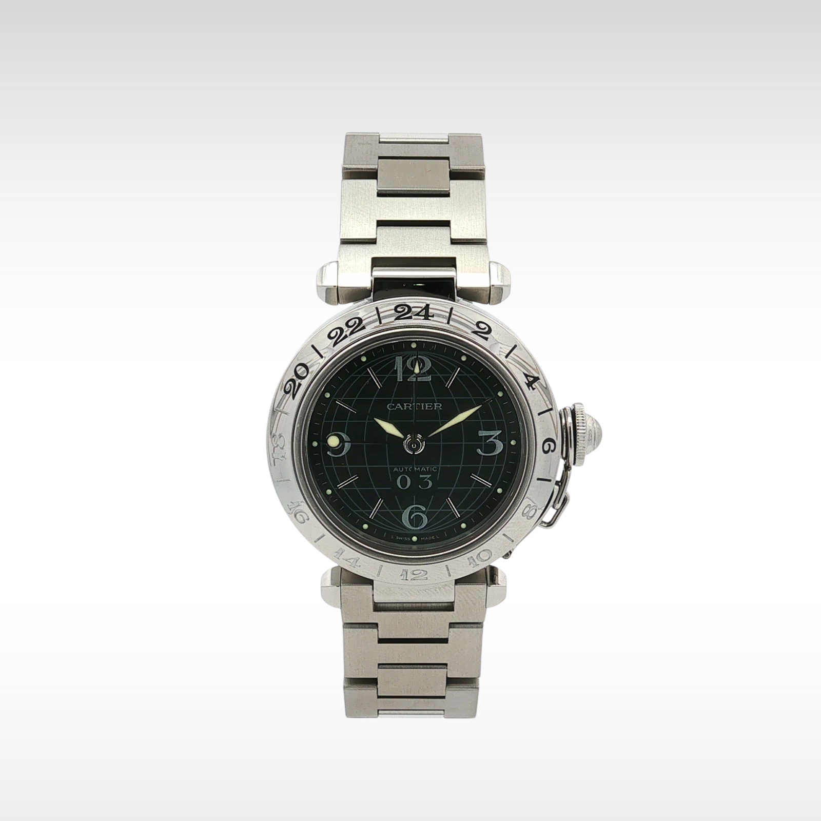 Pasha de Cartier GMT 35mm W31049M7
