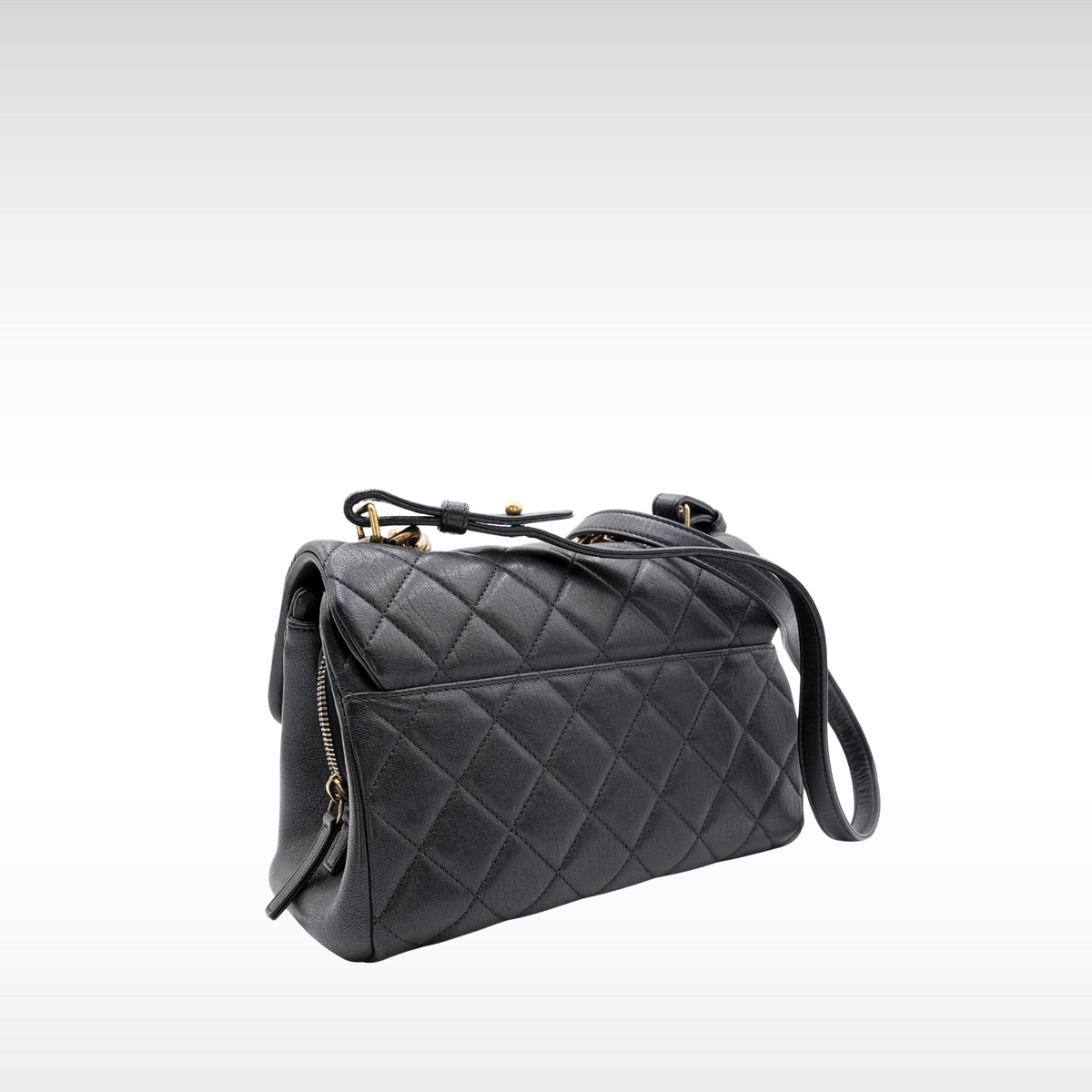 Trapezio Sheep Black Shoulder Bag