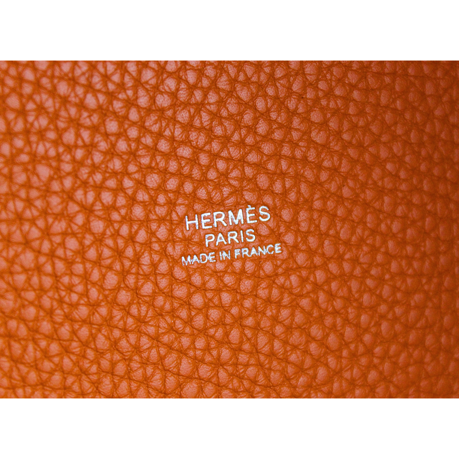 Picotin Lock 22 Touch Taurillon Clemence Orange + Rouge Grenade Handbag