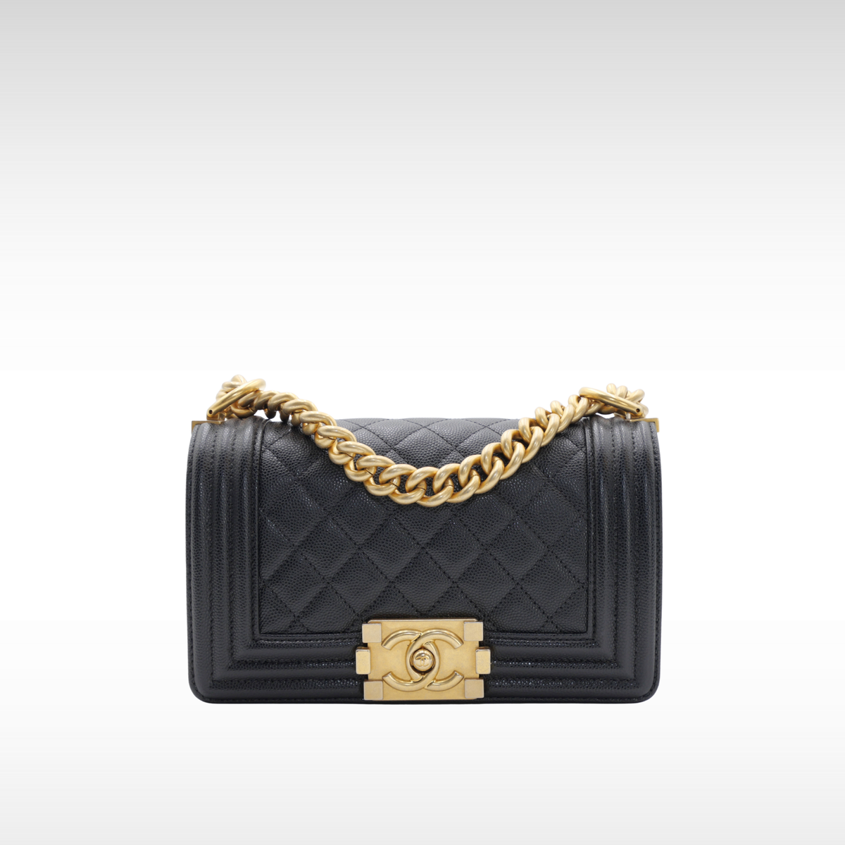 Boy Chanel Small Caviar Black Shoulder Bag