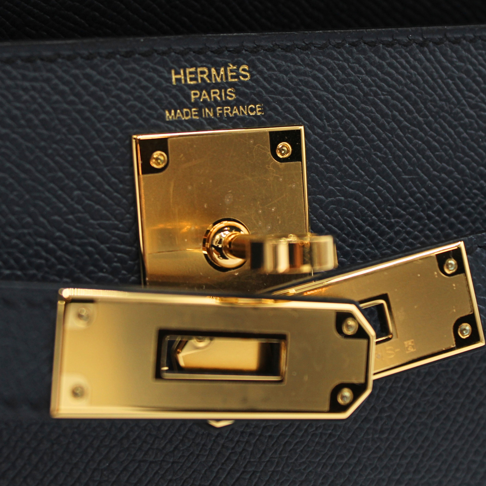 Kelly 28 Epsom Blue Indigo