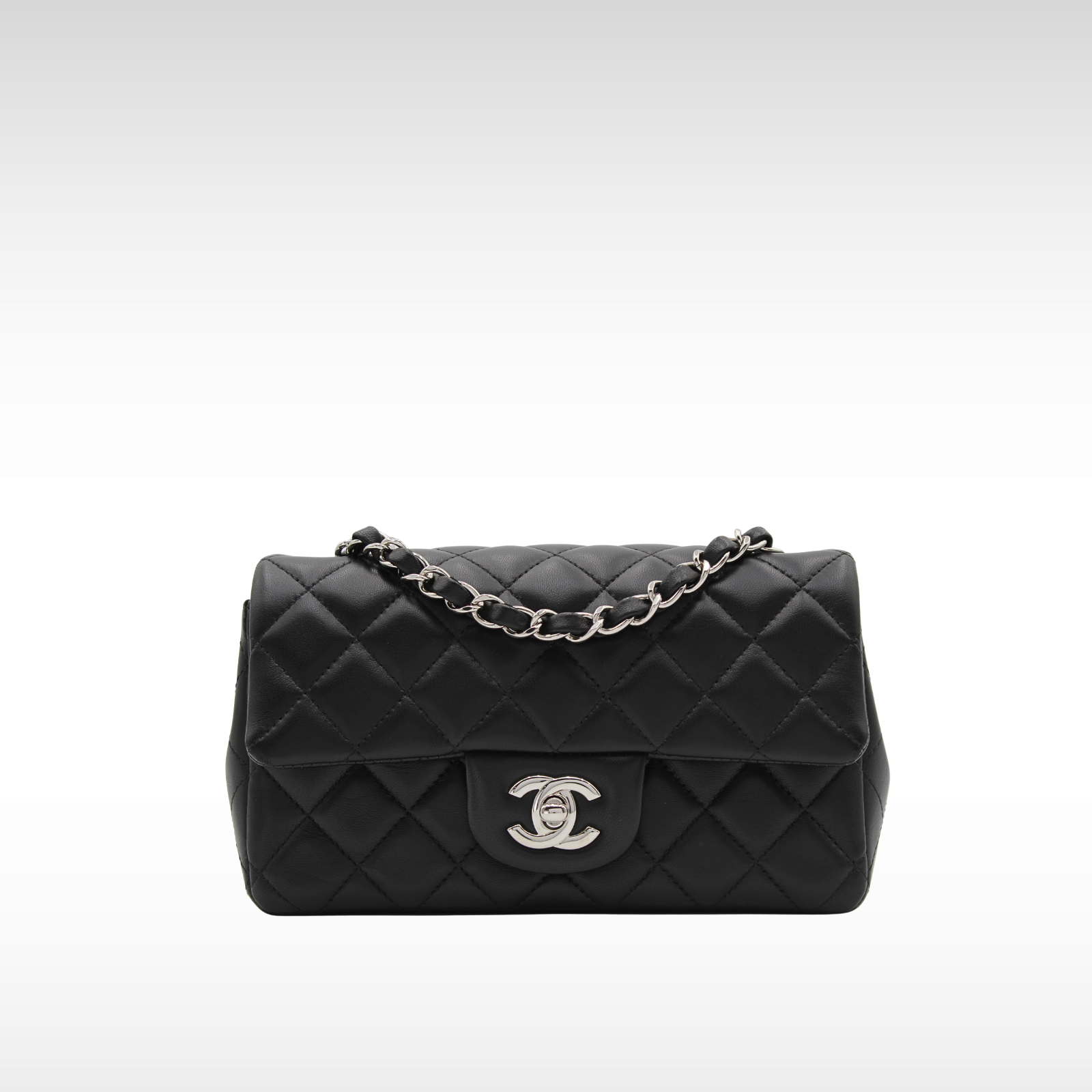 Classic Mini Lamb Black Crossbody Bag