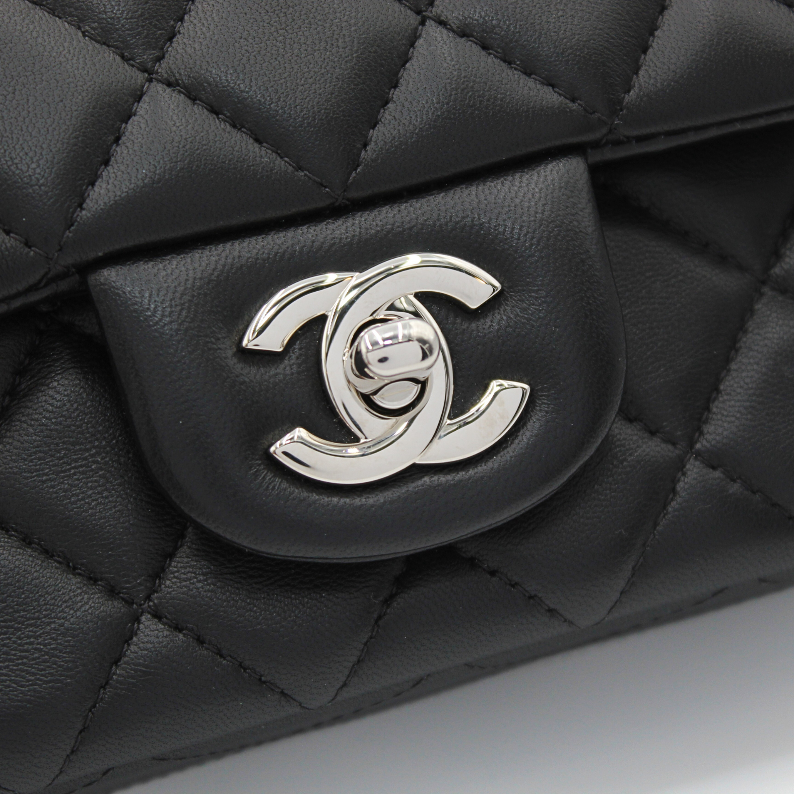 Classic Mini Lamb Black Crossbody Bag