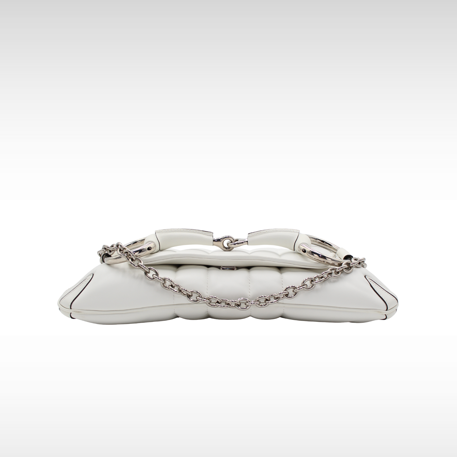 Horsebit Chain Lamb Shoulder Bag