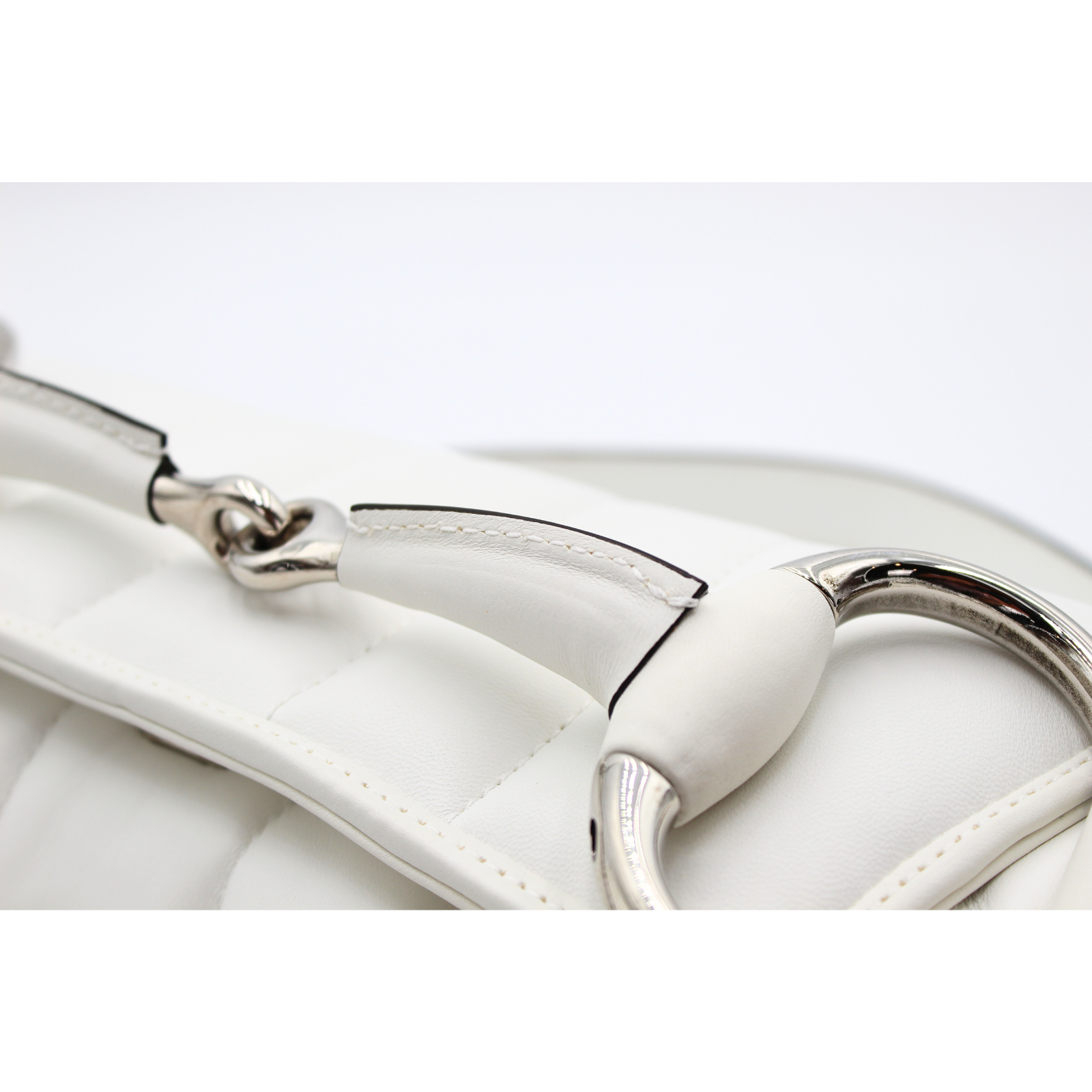 Horsebit Chain Lamb Shoulder Bag