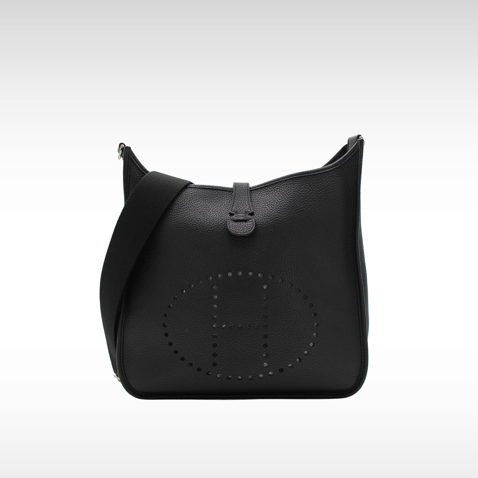 Evelyne 3 GM Taurillon Clemence Black Crossbody Bag