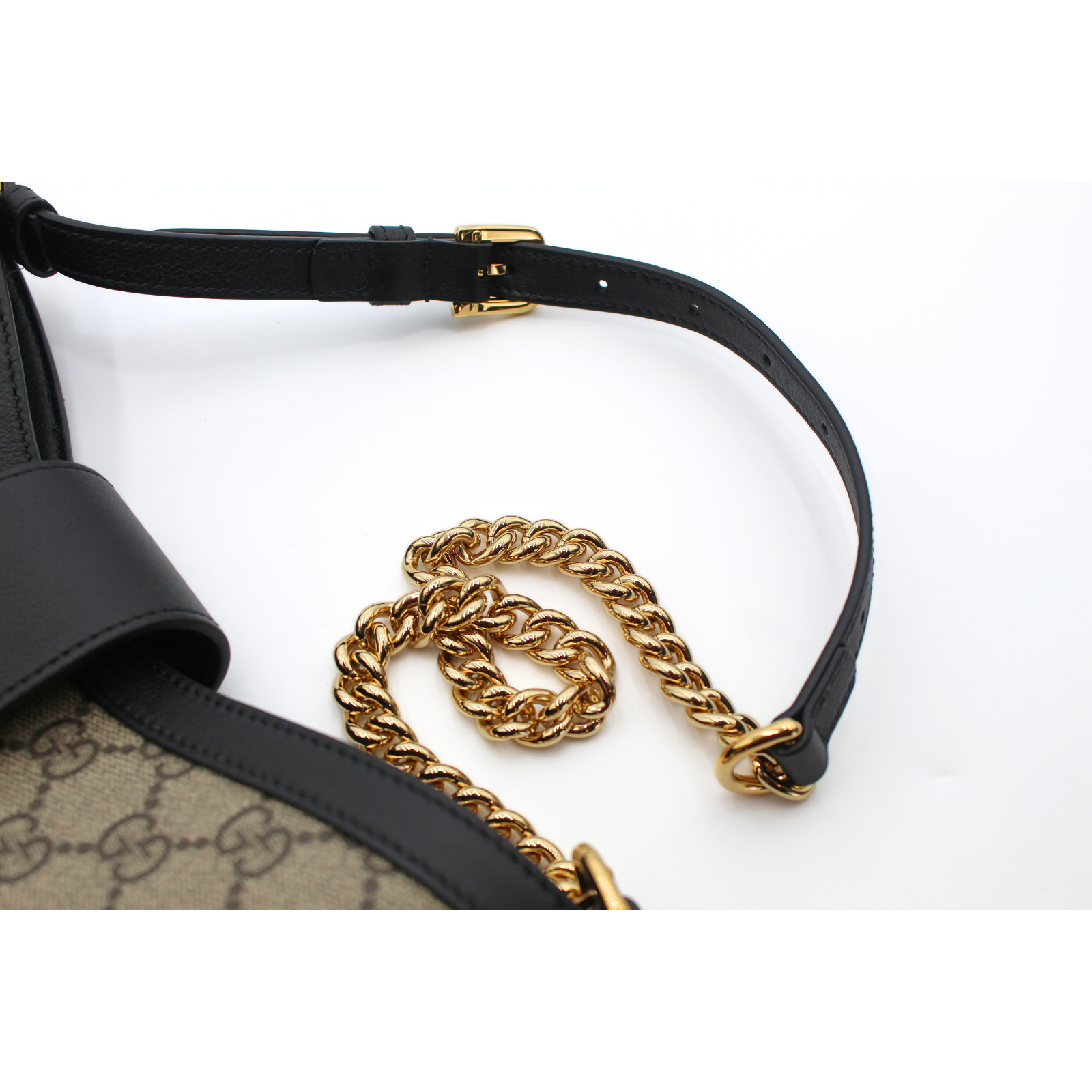 Padlock Coated Canvas Shoulder Bag