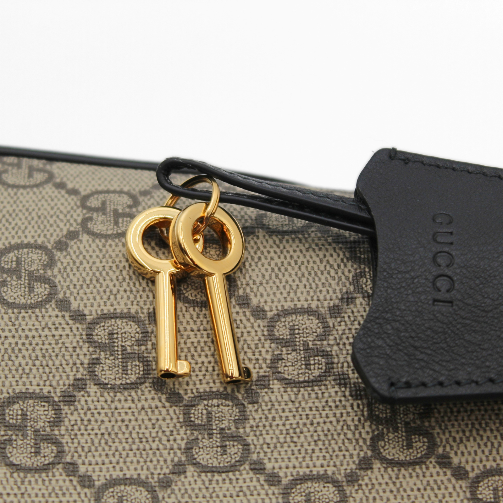 Padlock Coated Canvas Shoulder Bag