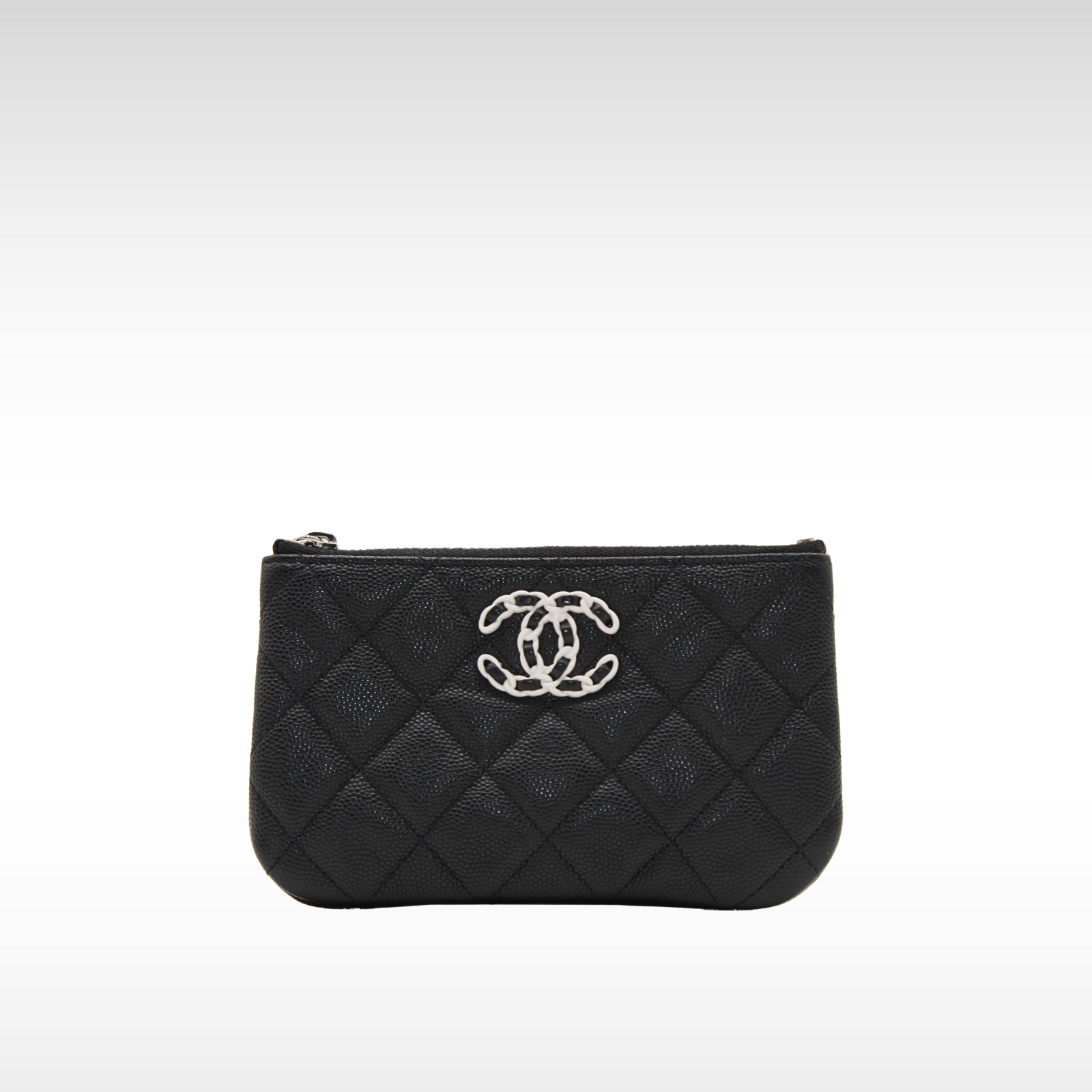 Classic Small Caviar Black Pouch