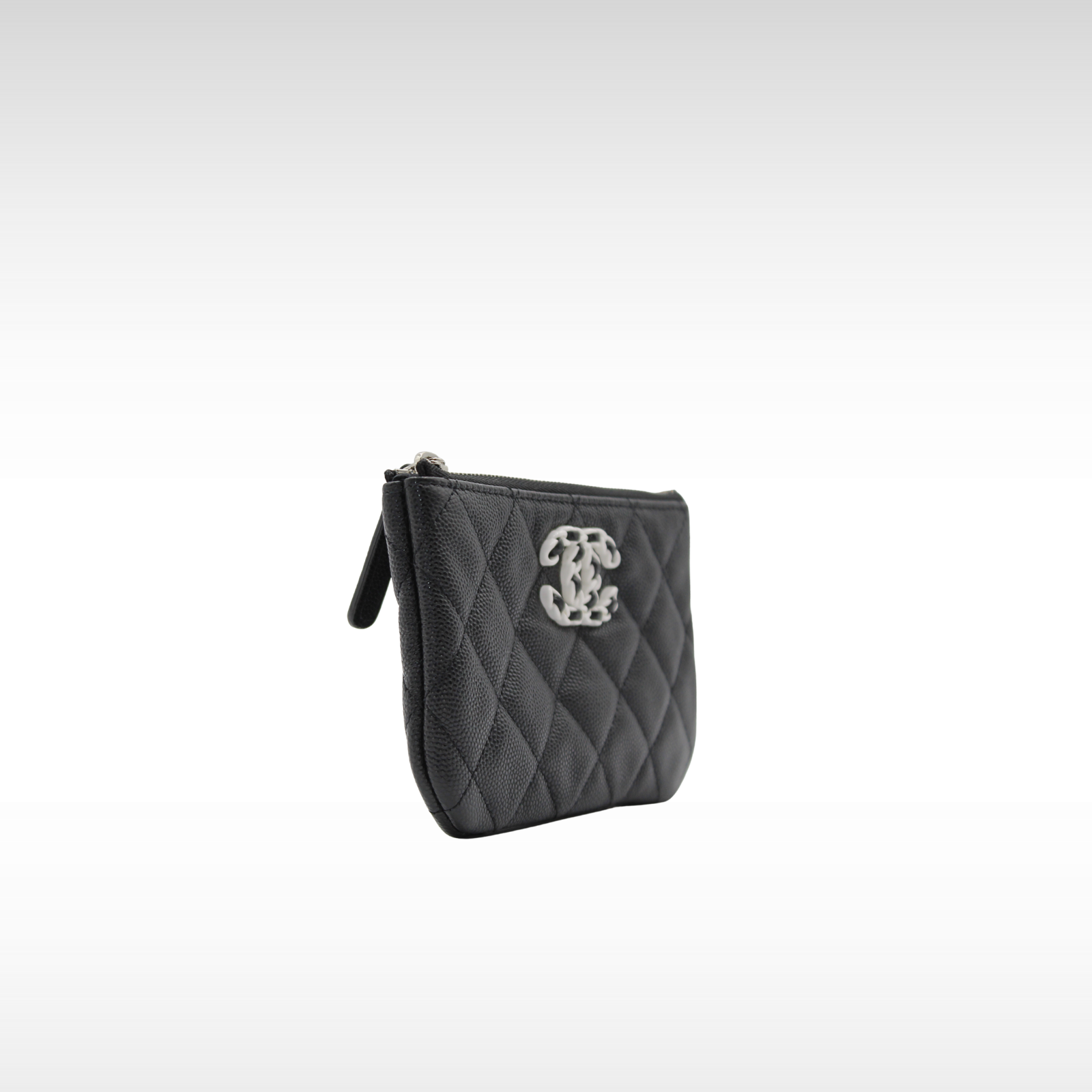 Classic Small Caviar Black Pouch