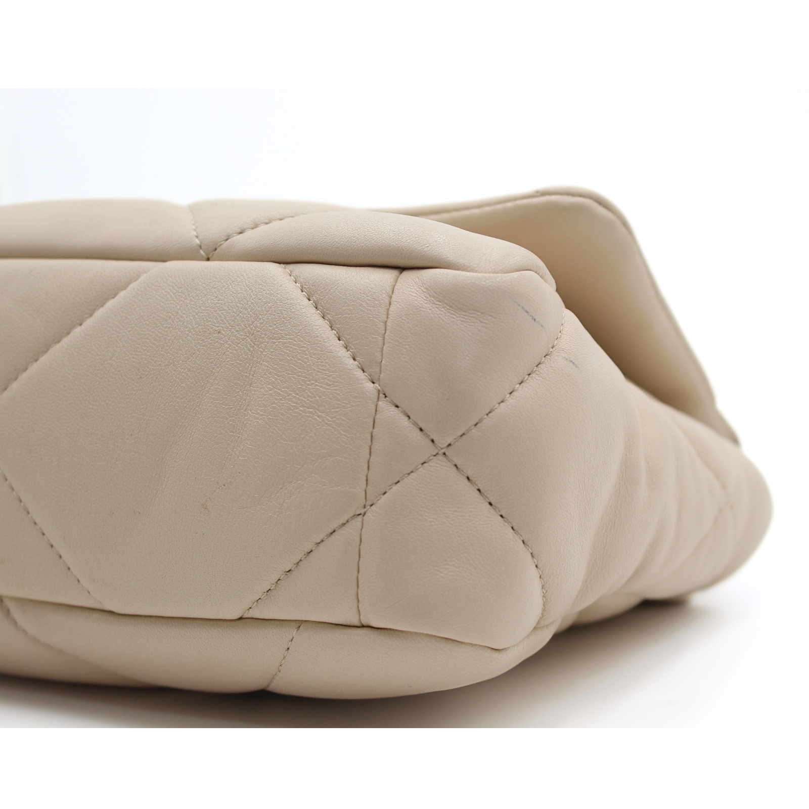 Chanel 19 Lamb Beige Shoulder Bag