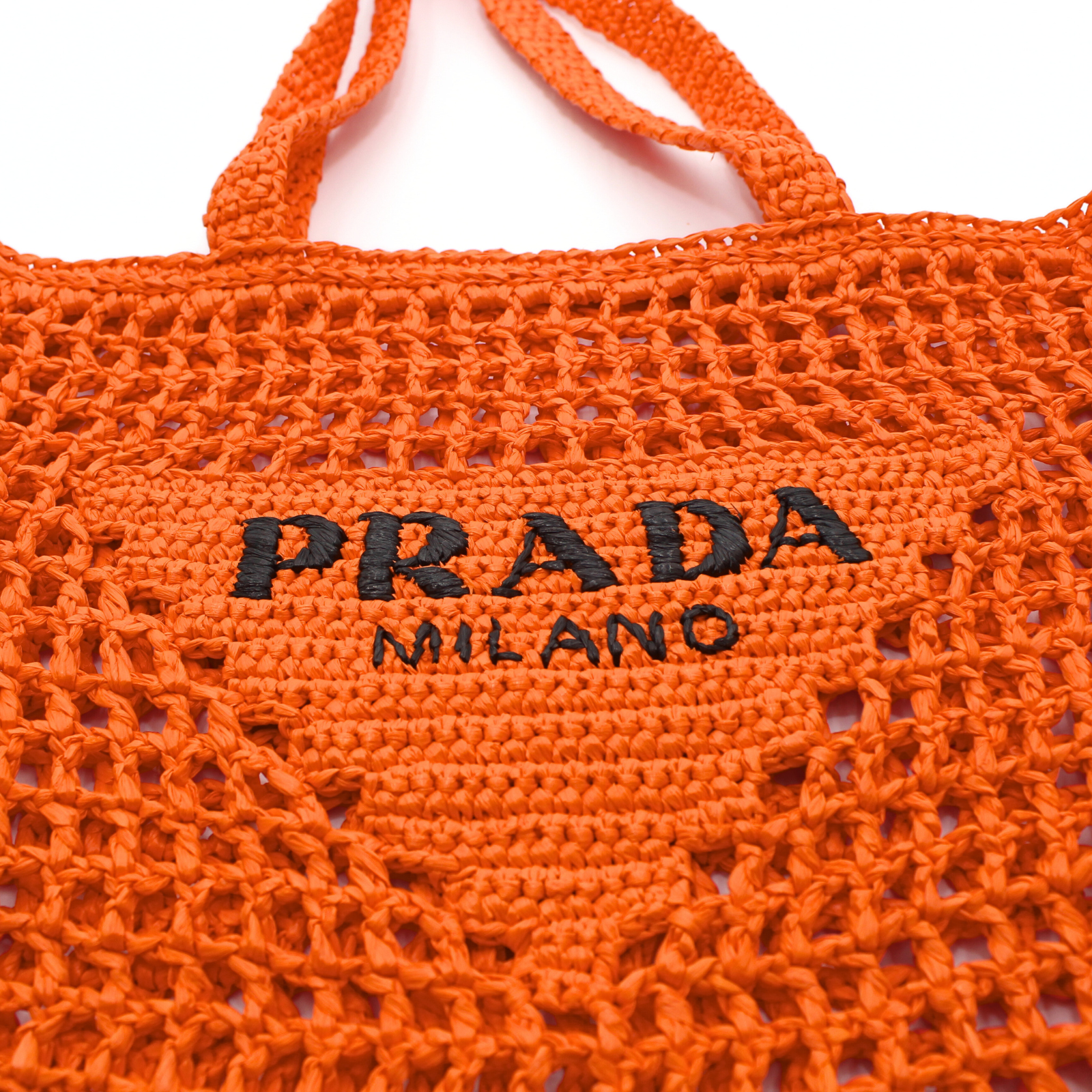 Crochet Tote Raffia Tote Bag