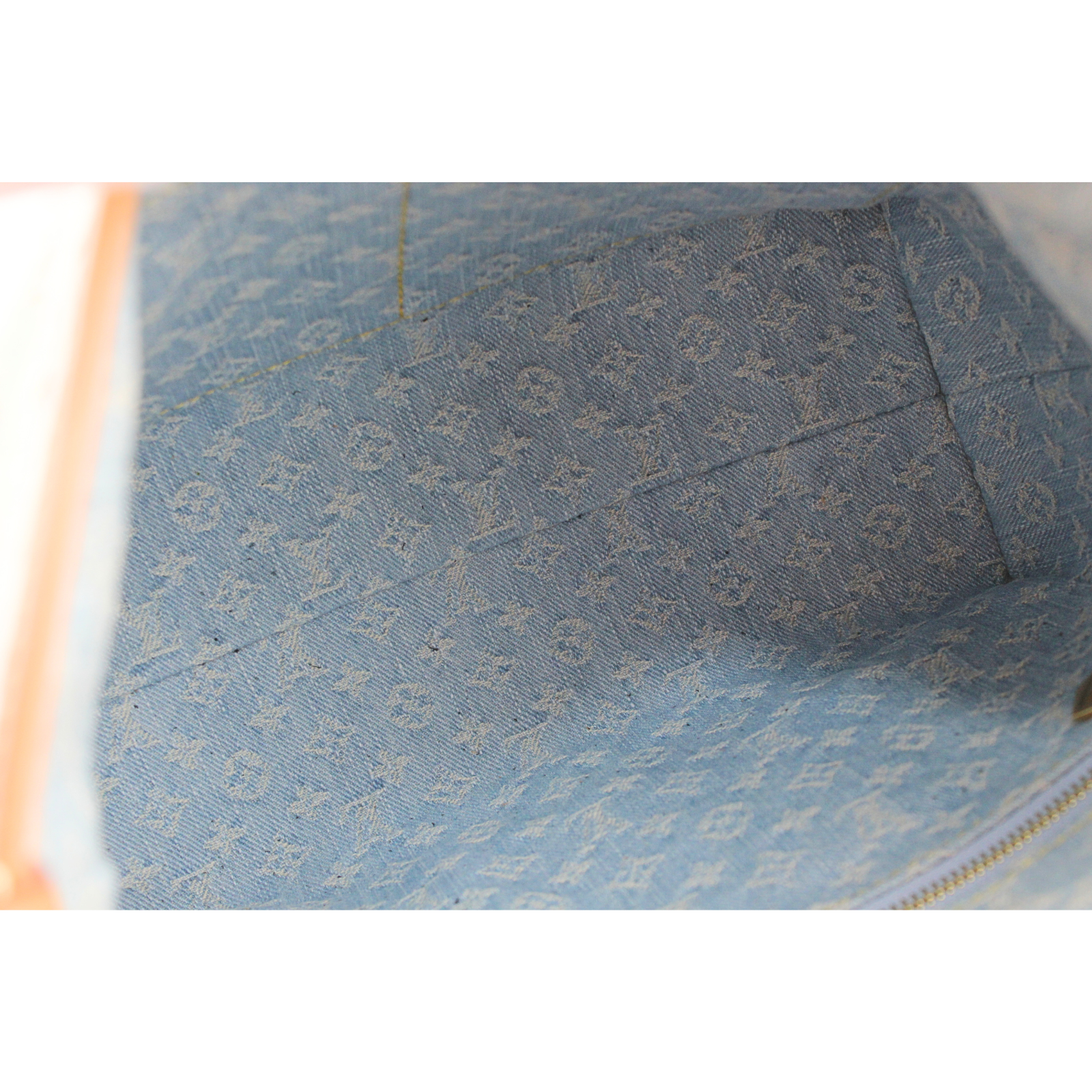 CarryAll PM Monogram Denim Shoulder Bag