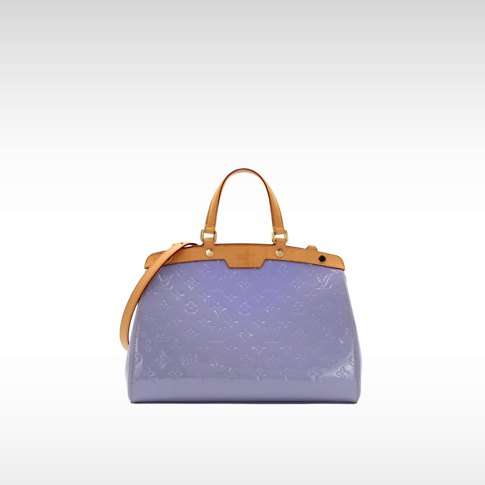 Brea MM Vernis Enamel Lilas Handbag