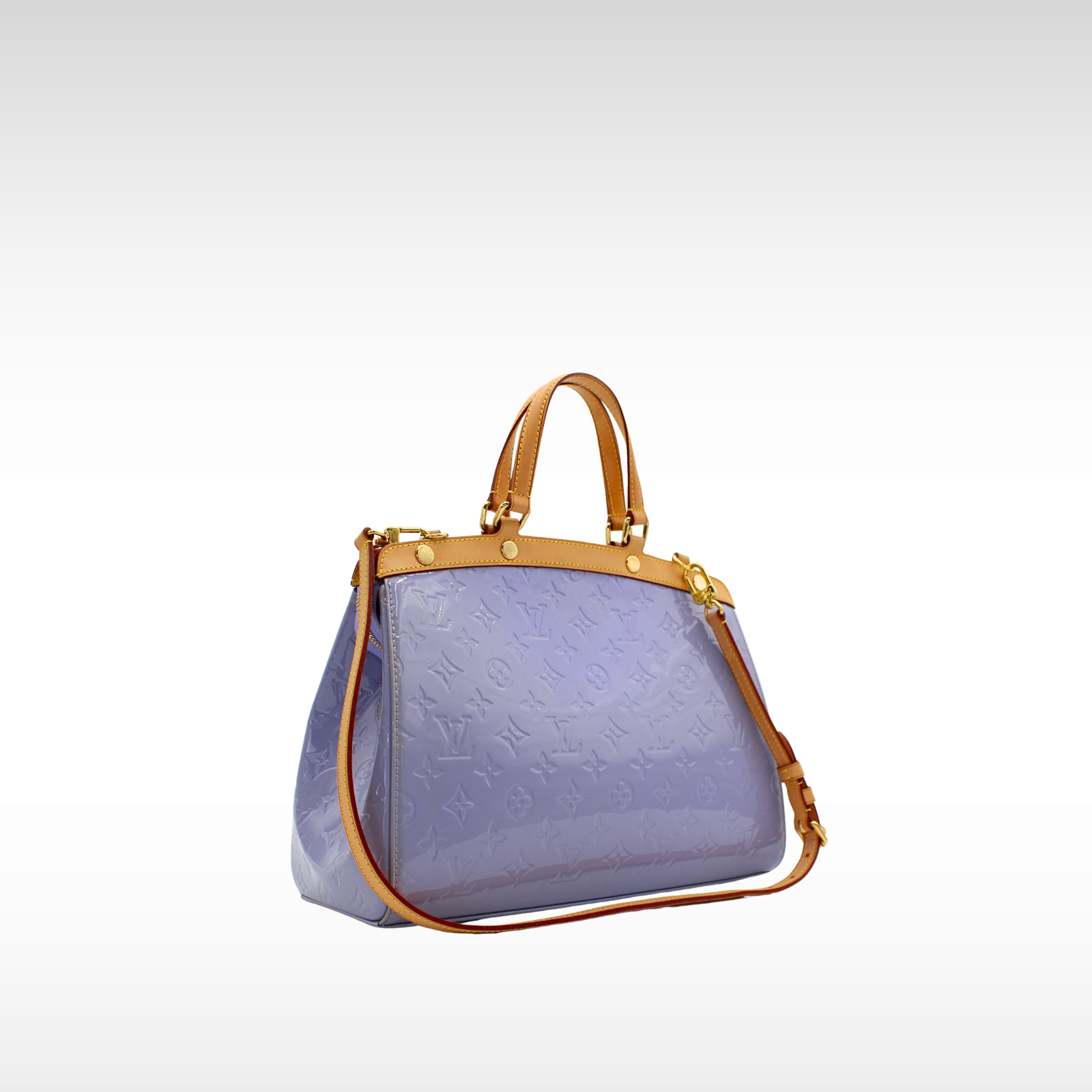 Brea MM Vernis Enamel Lilas Handbag