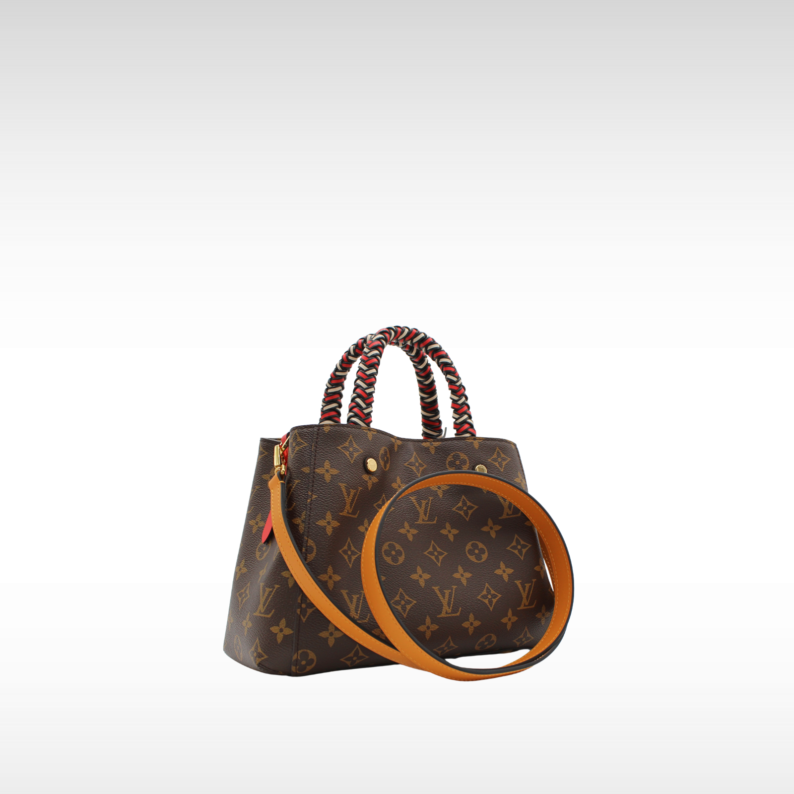 Montaigne BB Monogram Coated Canvas Marron Handbag
