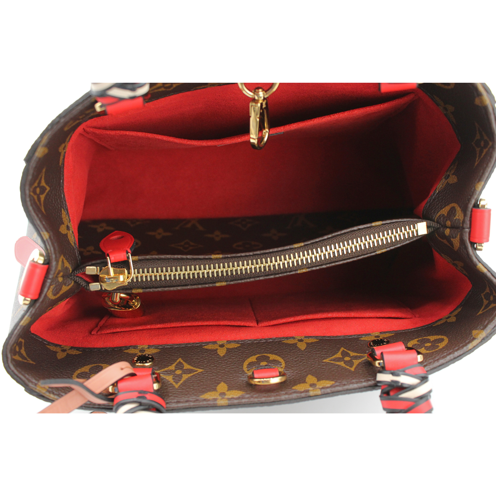Montaigne BB Monogram Coated Canvas Marron Handbag