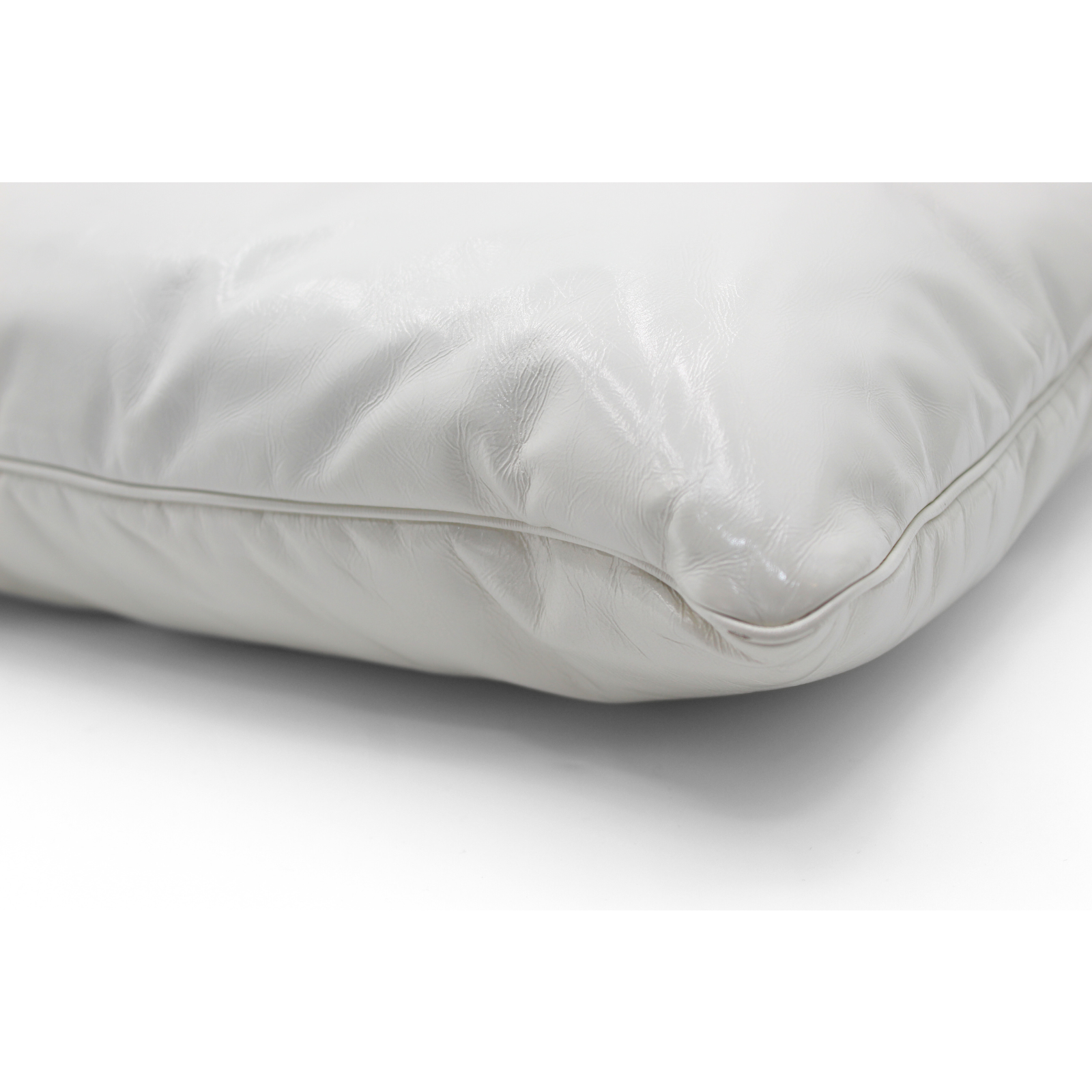 Pillow Pouch Large Calf White Clutch Bag
