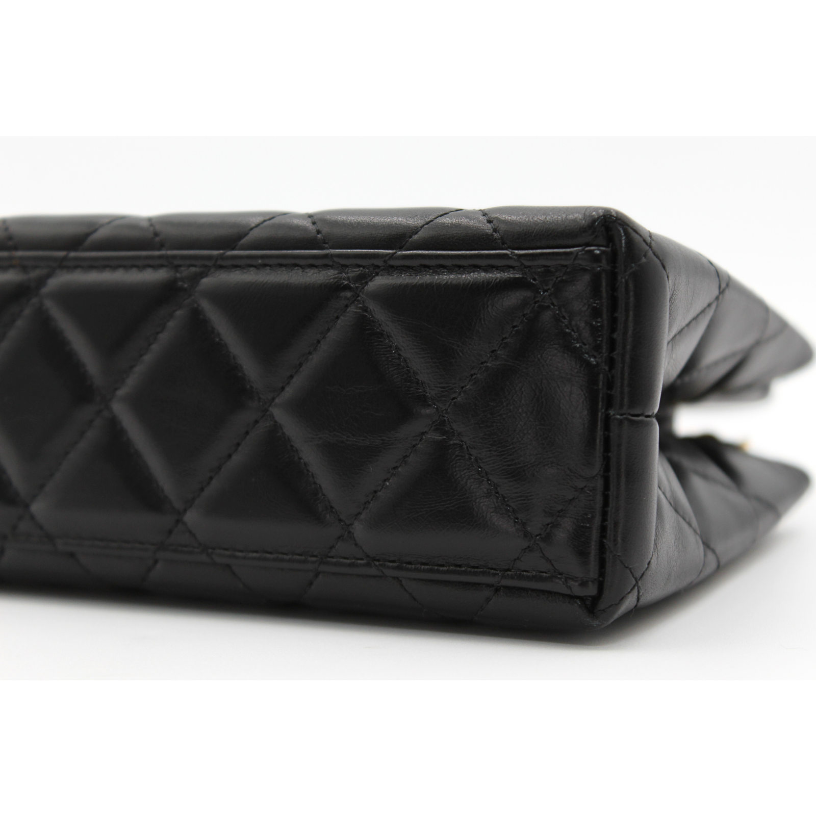 Shopping Bag Mini Calf Black Handbag