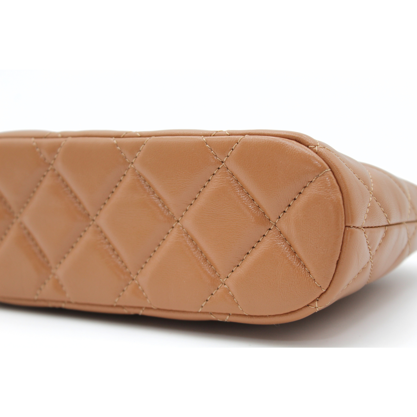 Matelasse Lamb Brown Handbag