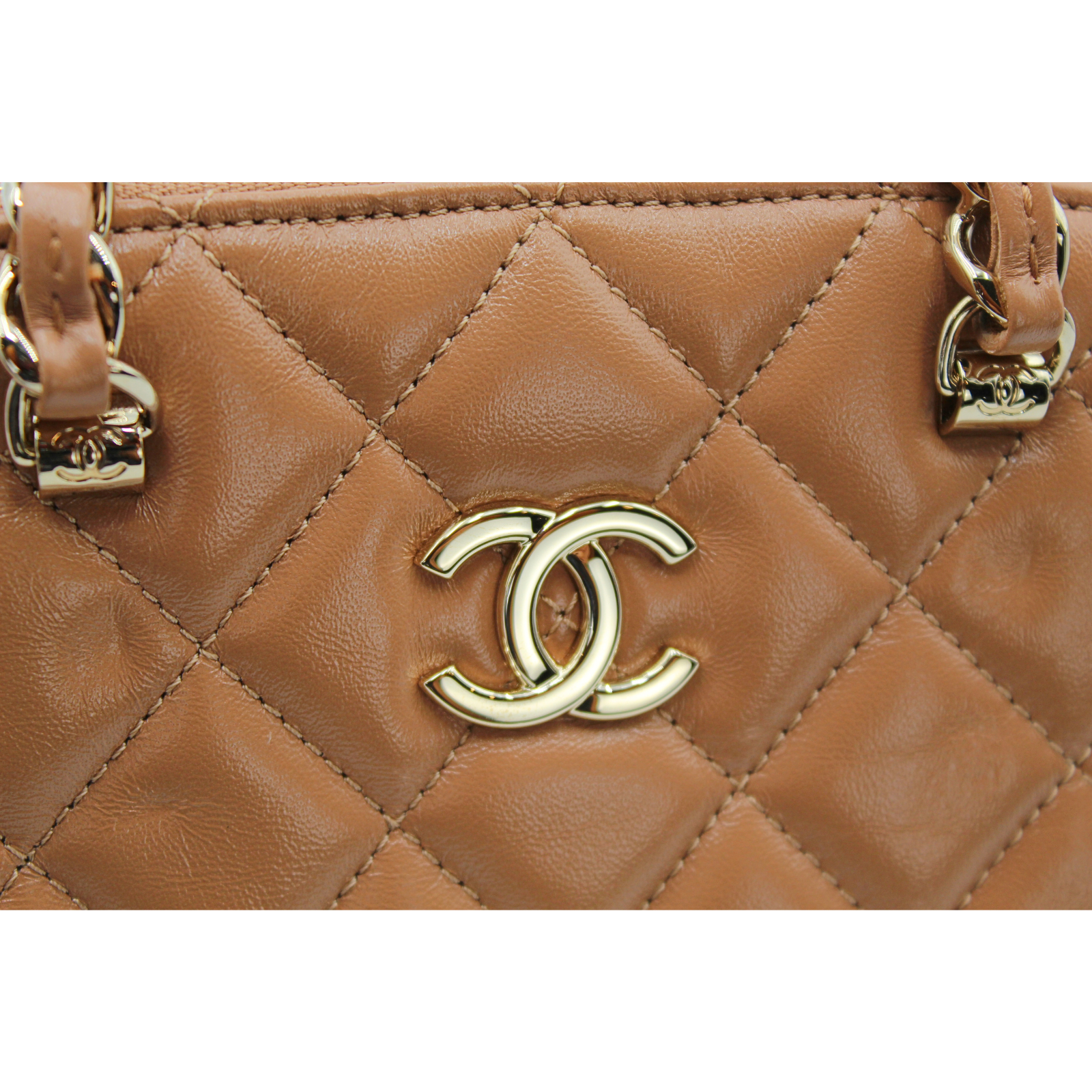 Matelasse Lamb Brown Handbag