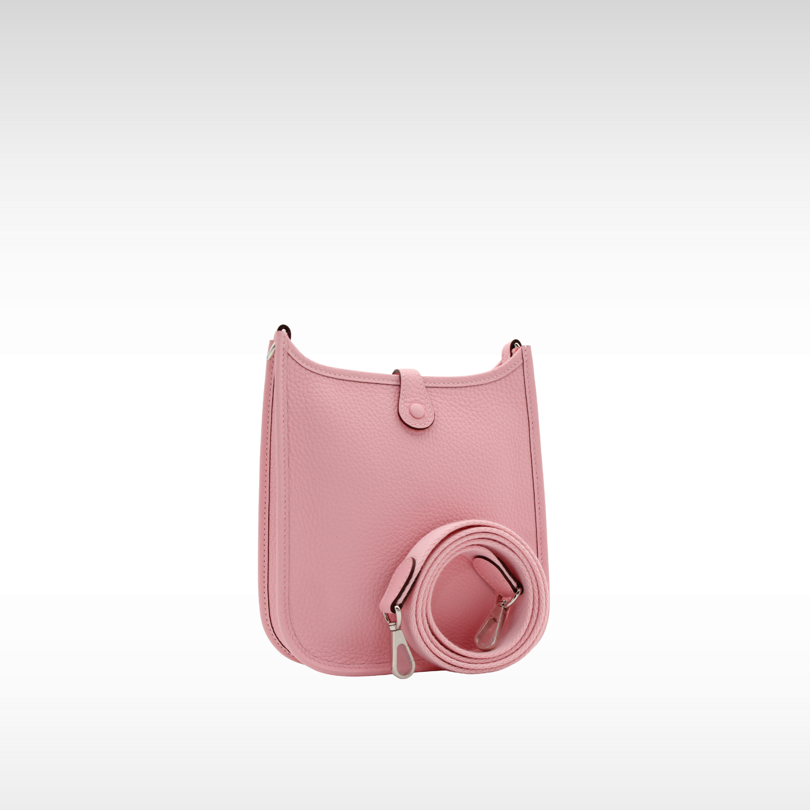Evelyne Amazone 16 Taurillon Clemence Rose Sakura Crossbody Bag