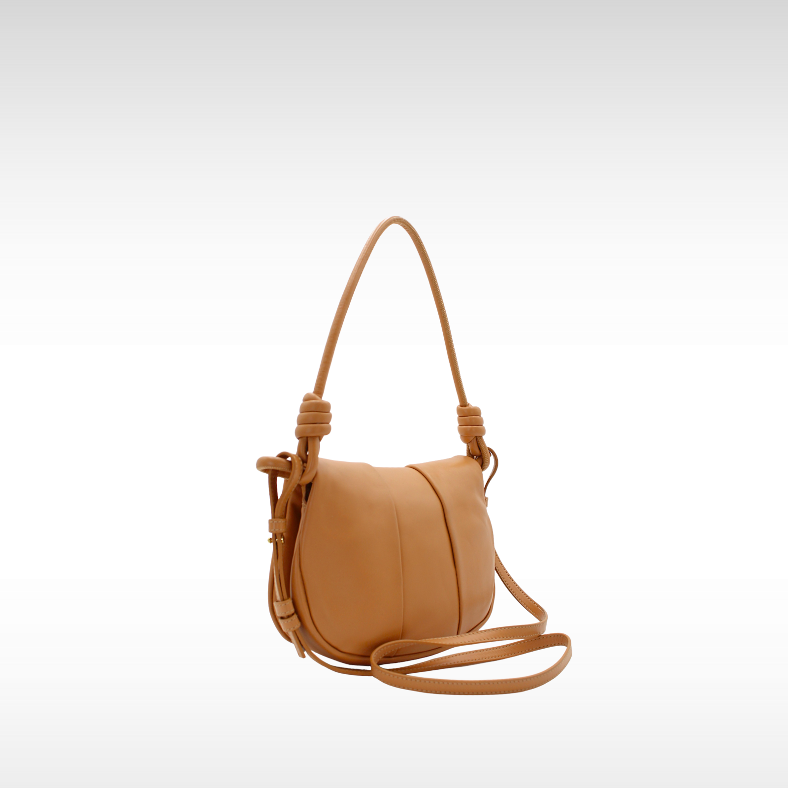 Paseo Satchel Lamb Beige Shoulder Bag