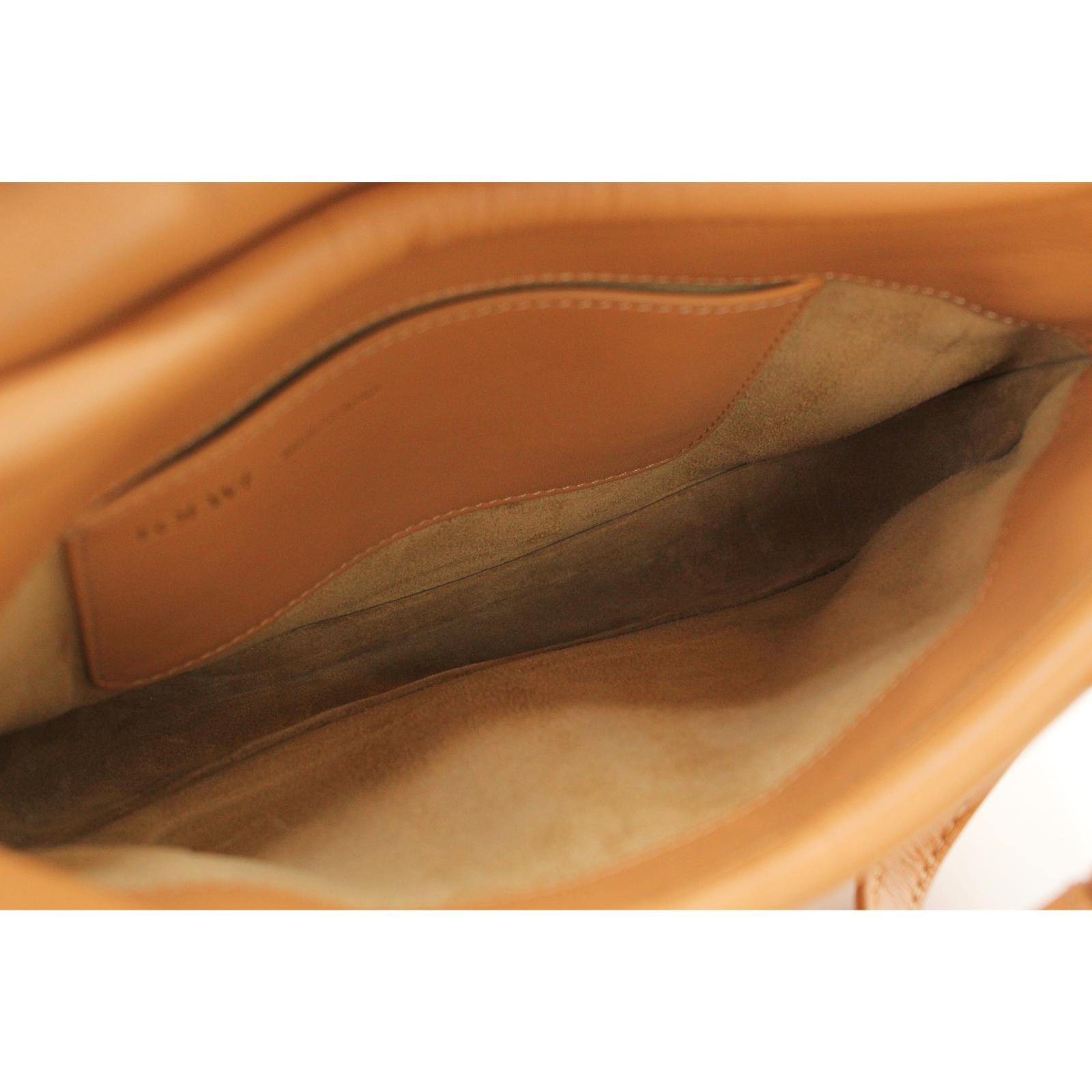 Paseo Satchel Lamb Beige Shoulder Bag