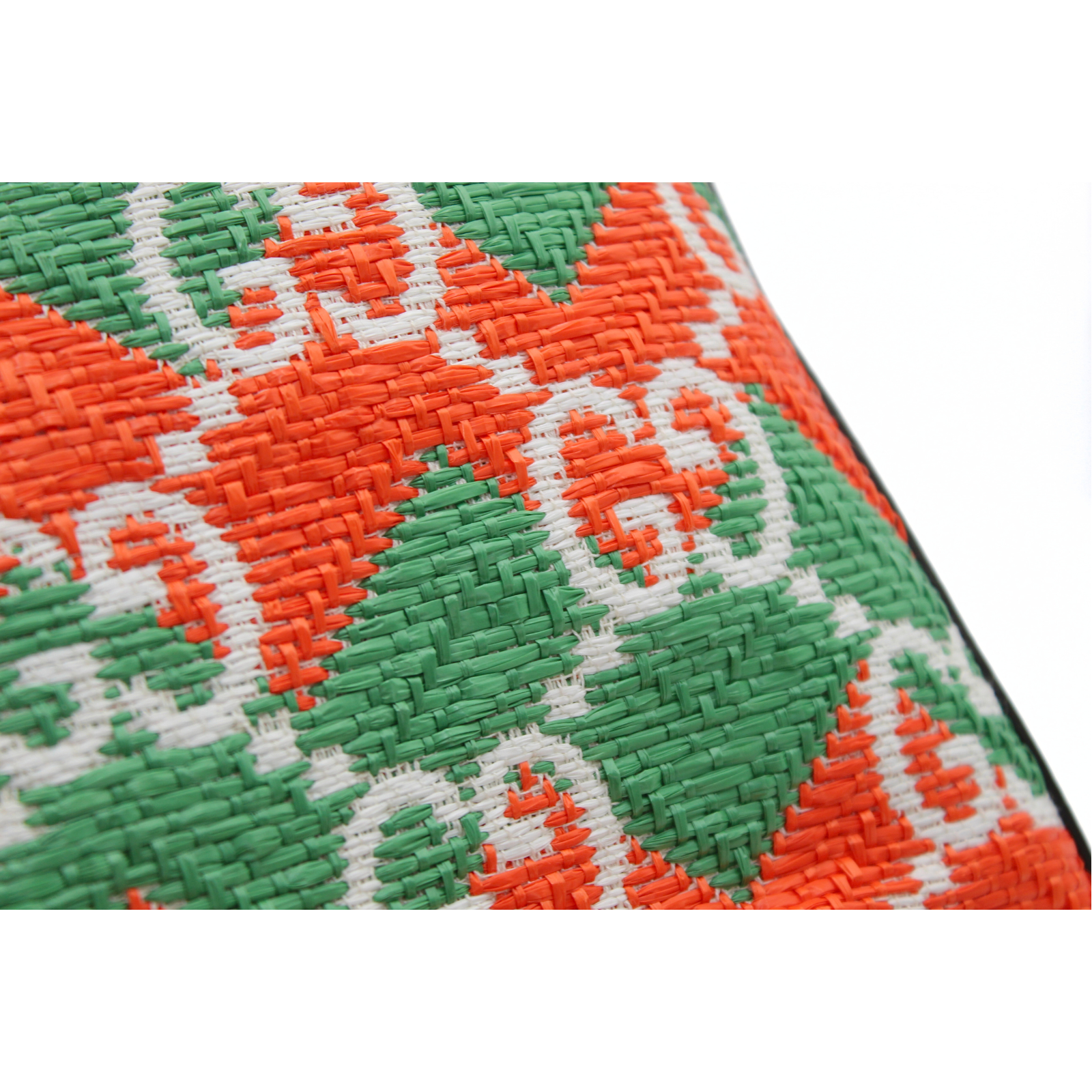Ophidia Miami Raffia Green Tote Bag