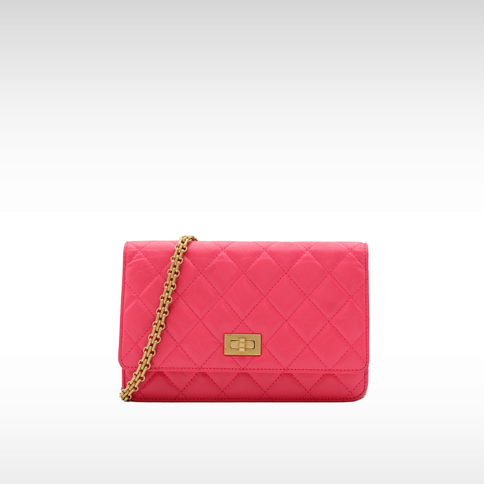 2.55 Calf Pink Wallet on Chain
