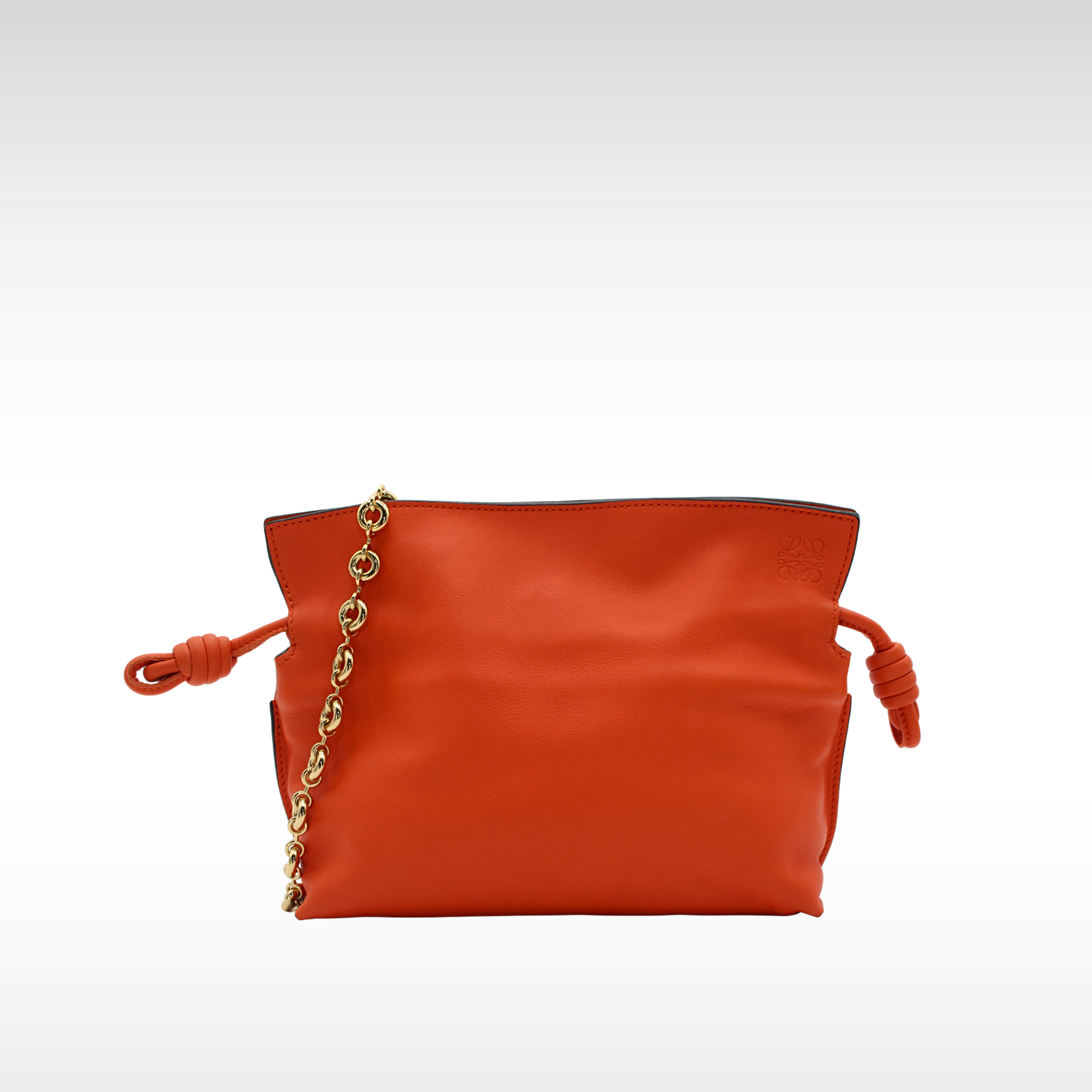 Flamenco Knot Chain Mini Calf Shoulder Bag